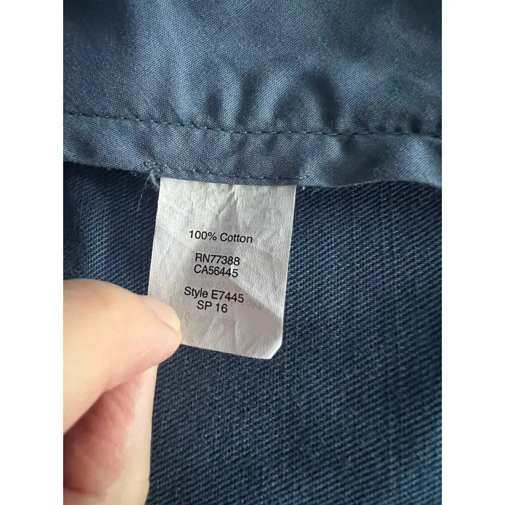 J.Crew Men’s Sutton Slim Fit Chino Casual Pants Blue Cotton Twill Size 34x34